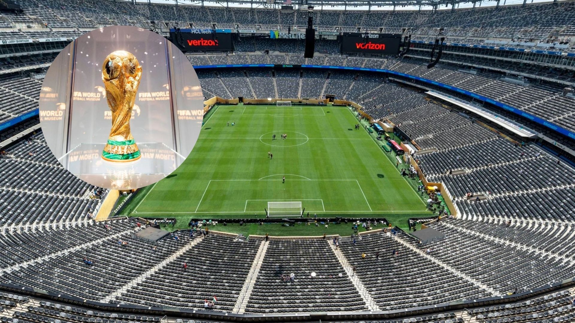 Trofeo Copa del Mundo Y el MetLife Stadium de Estados Unidos - Fotos: EFE