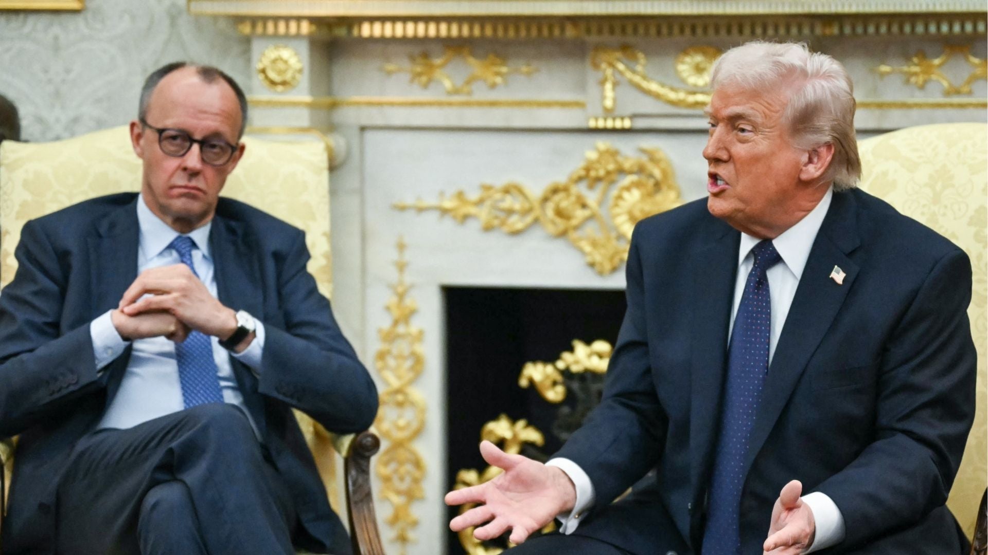 Donald Trump y Friedrich Merz en la Casa Blanca - Foto AFP
