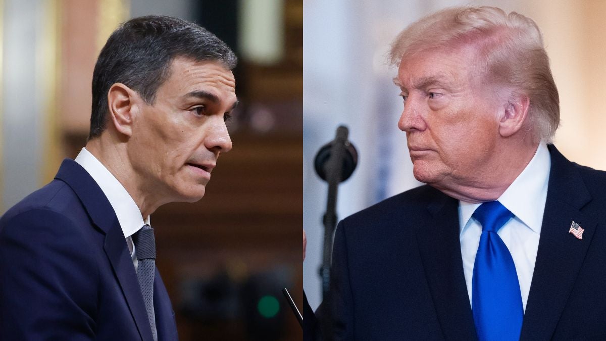 Pedro Sánchez y Donald Trump (EFE)