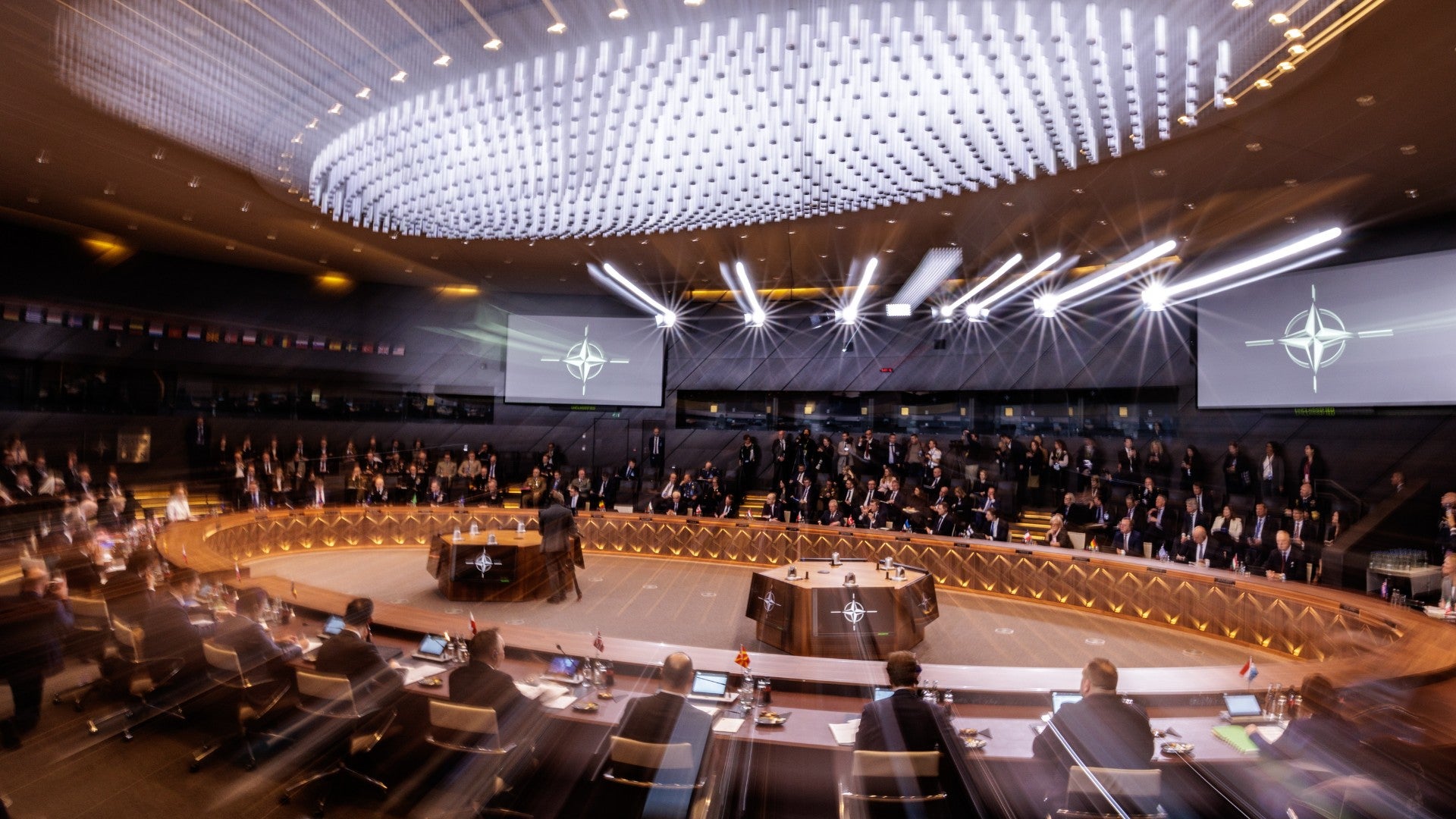 Vista general de una reunión representantes de la OTAN en Bruselas (Bélgica) - Foto de referencia: EFE