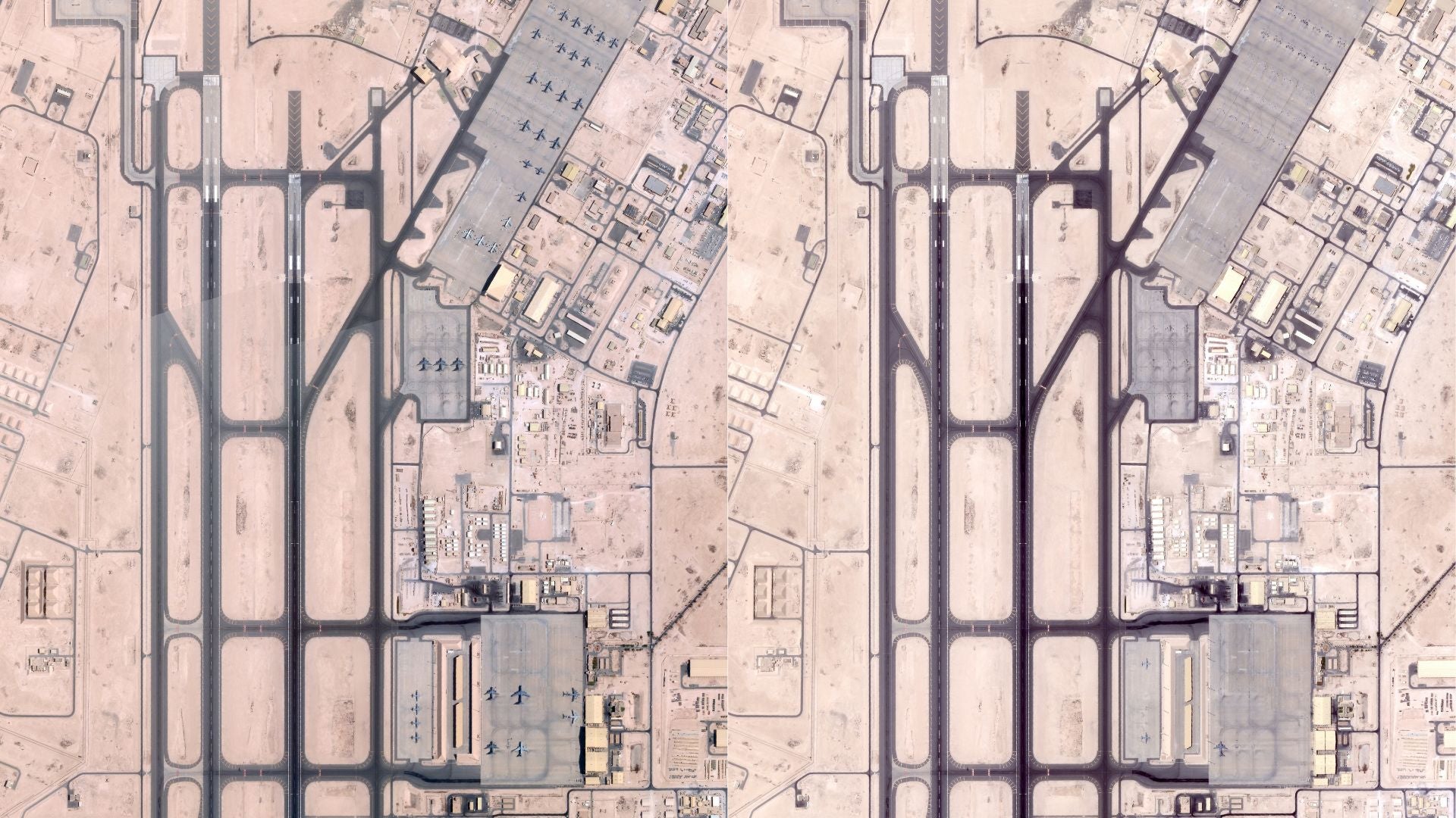 Base militar de EE. UU. Al-Udeid en Catar - Foto AFP