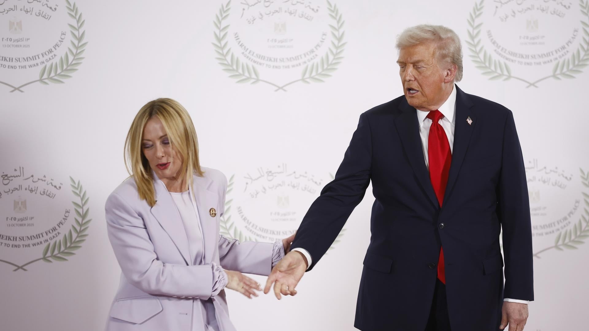 Giorgia Meloni, primera ministra de italia, junto a Donald Trump, presidente de EE. UU. - Foto: EFE
