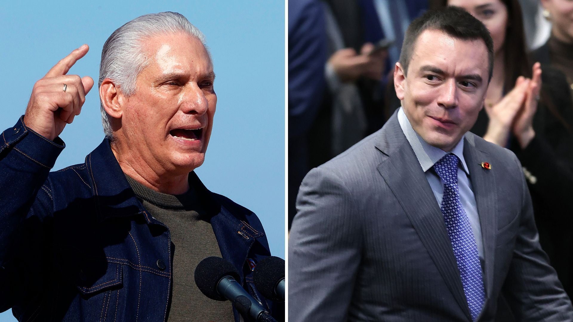 Miguel Díaz-Canel y Daniel Noboa | Fotos EFE