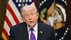 Donald Trump, presidente de EE. UU. (AFP)