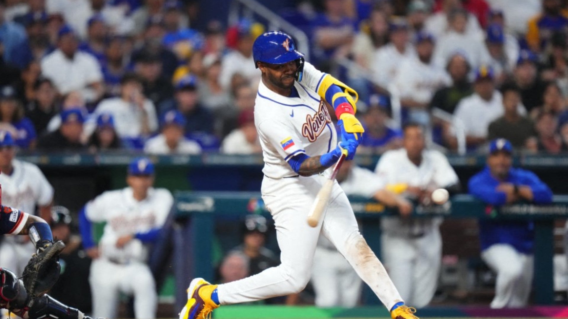 Maikel Garcia, beisbolista de Venezuela. (AFP)