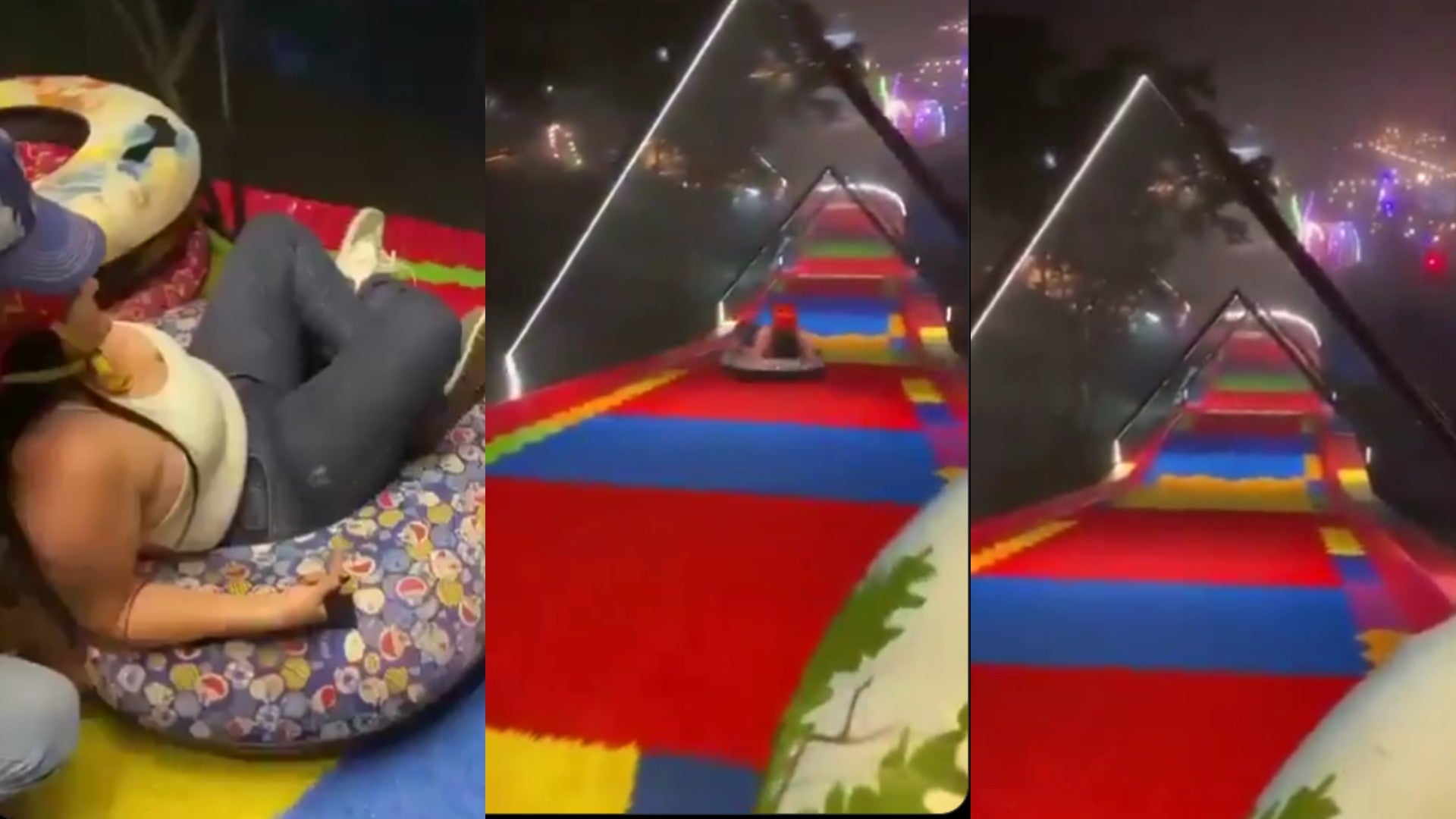 Mujer muere tras salirse de un tobogán en Colombia / FOTO: Captura de video