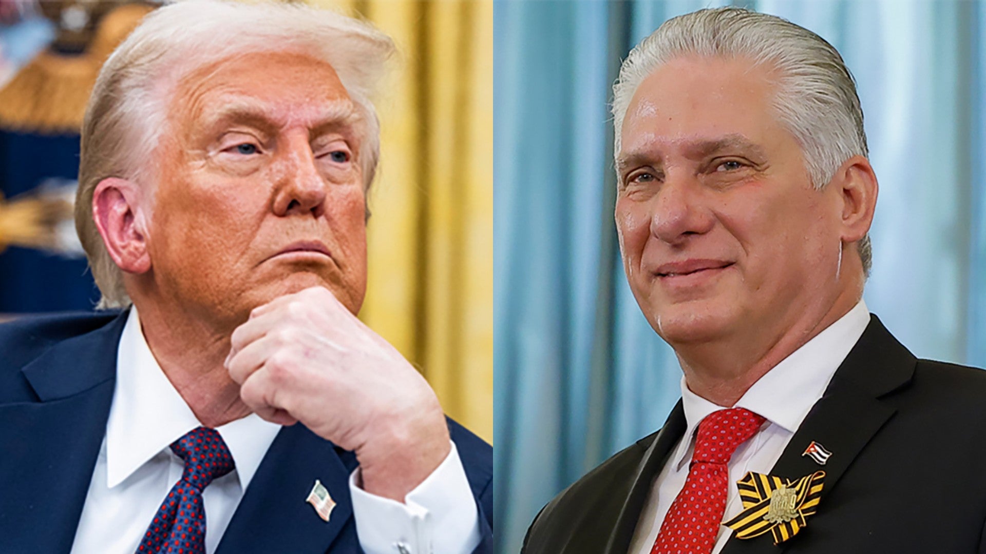 Donald Trump, presidente de EE. UU. / Miguel Díaz-Canel, jefe del régimen de Cuba - Fotos: EFE