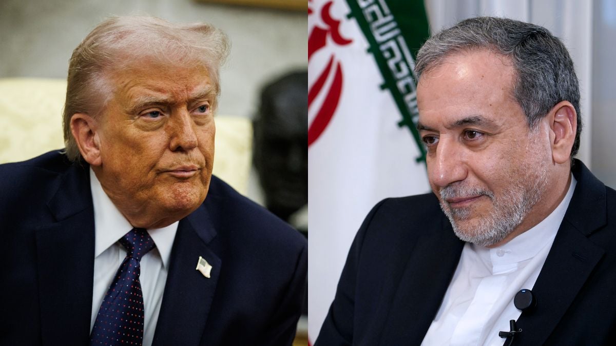Donald Trump y Abbas Araghchi (EFE)