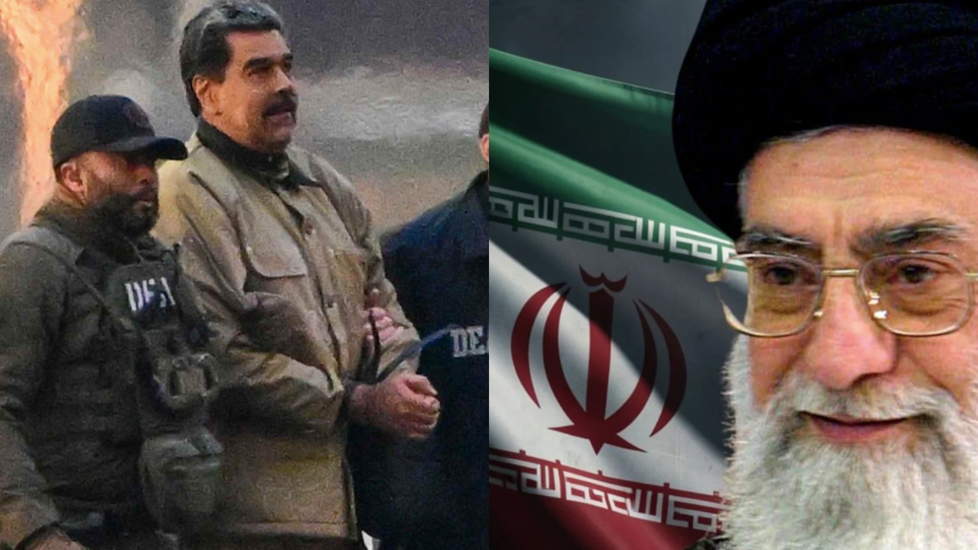 Maduro y Alí Jameneí. Foto: EFE y AFP