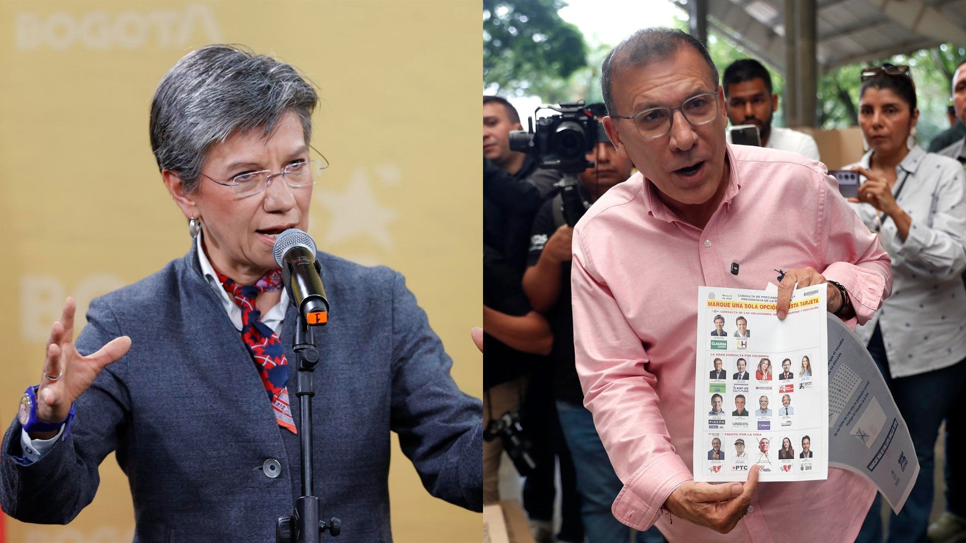 Claudia López y Roy Barreras. (EFE)