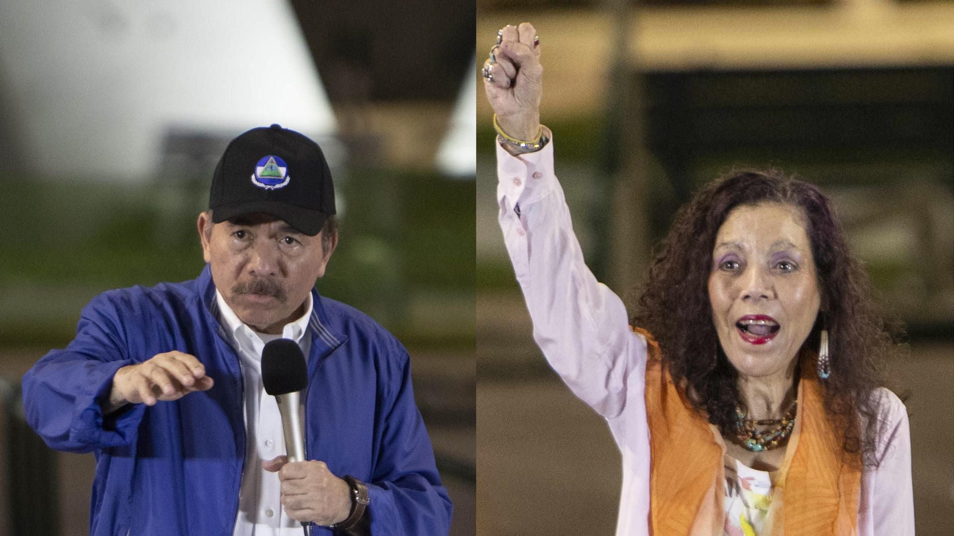 Daniel Ortega y Rosario Murillos - Fotos: EFE