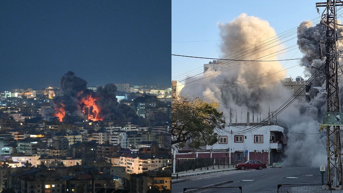 Bombardeos en Beirut (AFP)