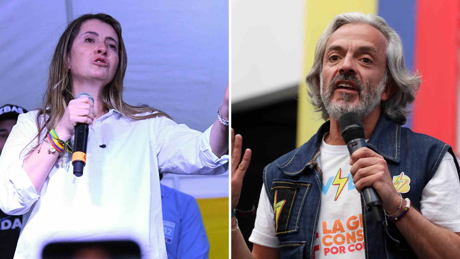 Paloma Valencia y Juan Daniel Oviedo - AFP y EFE