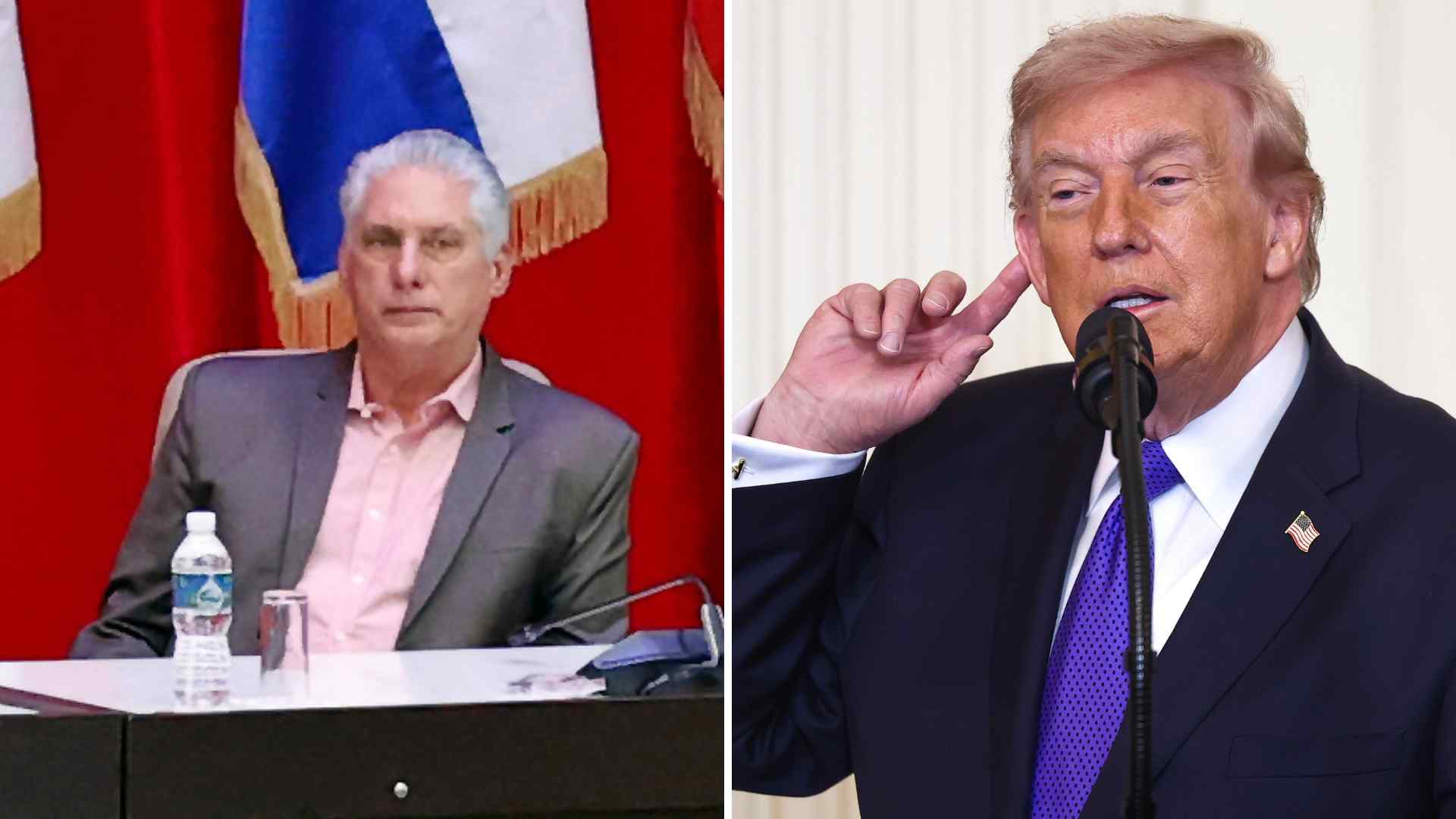 Donald Trump y Miguel Díaz-Canel - Fotos EFE