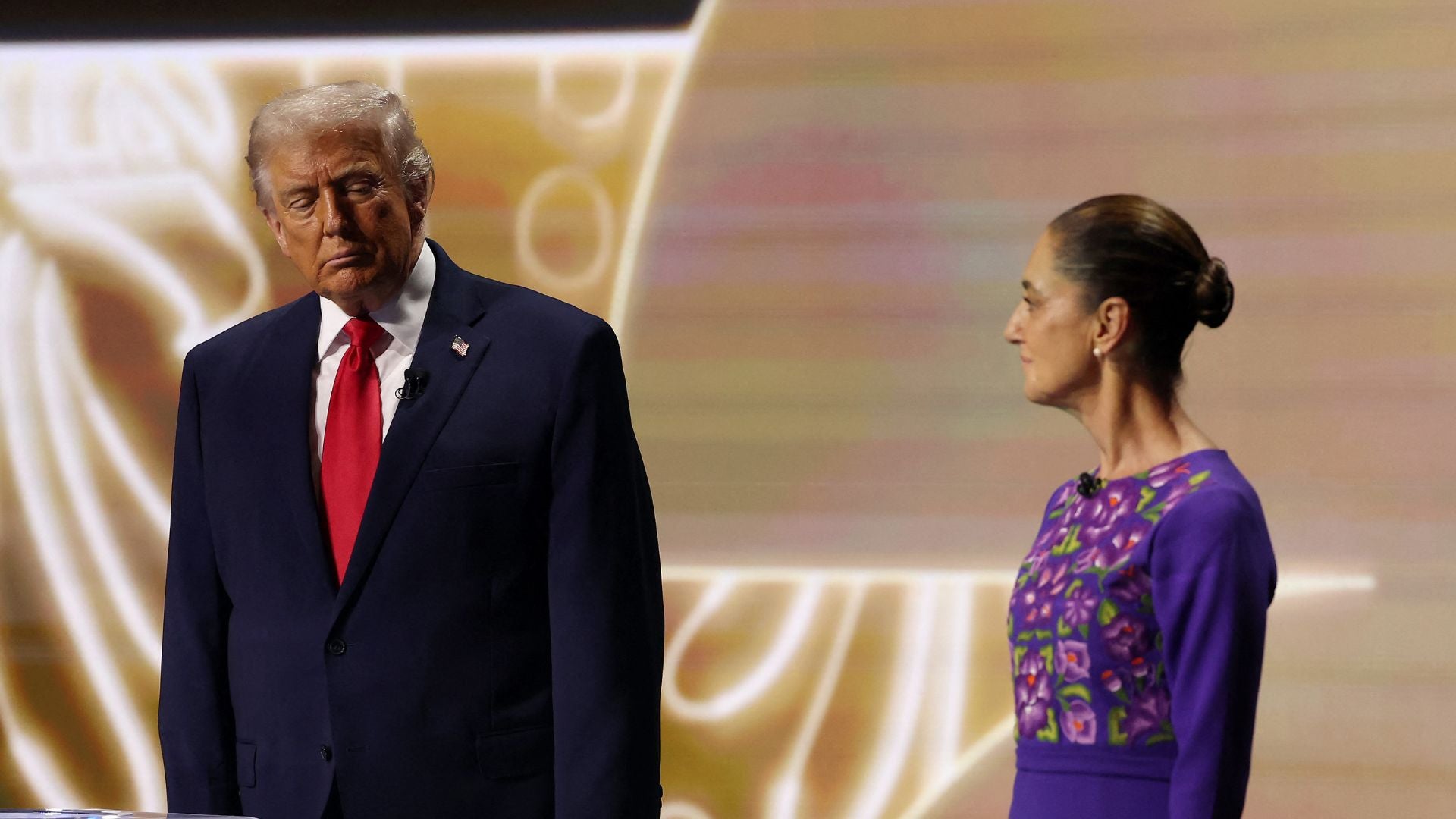Donald Trump y Claudia Sheinbaum - Foto AFP
