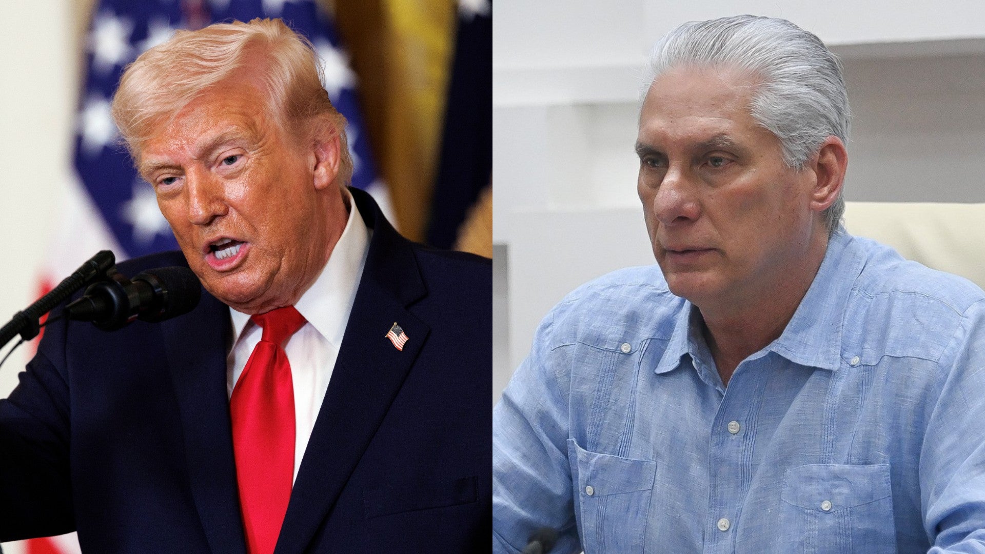 Donald Trump y Miguel Díaz-Canel | Foto: EFE