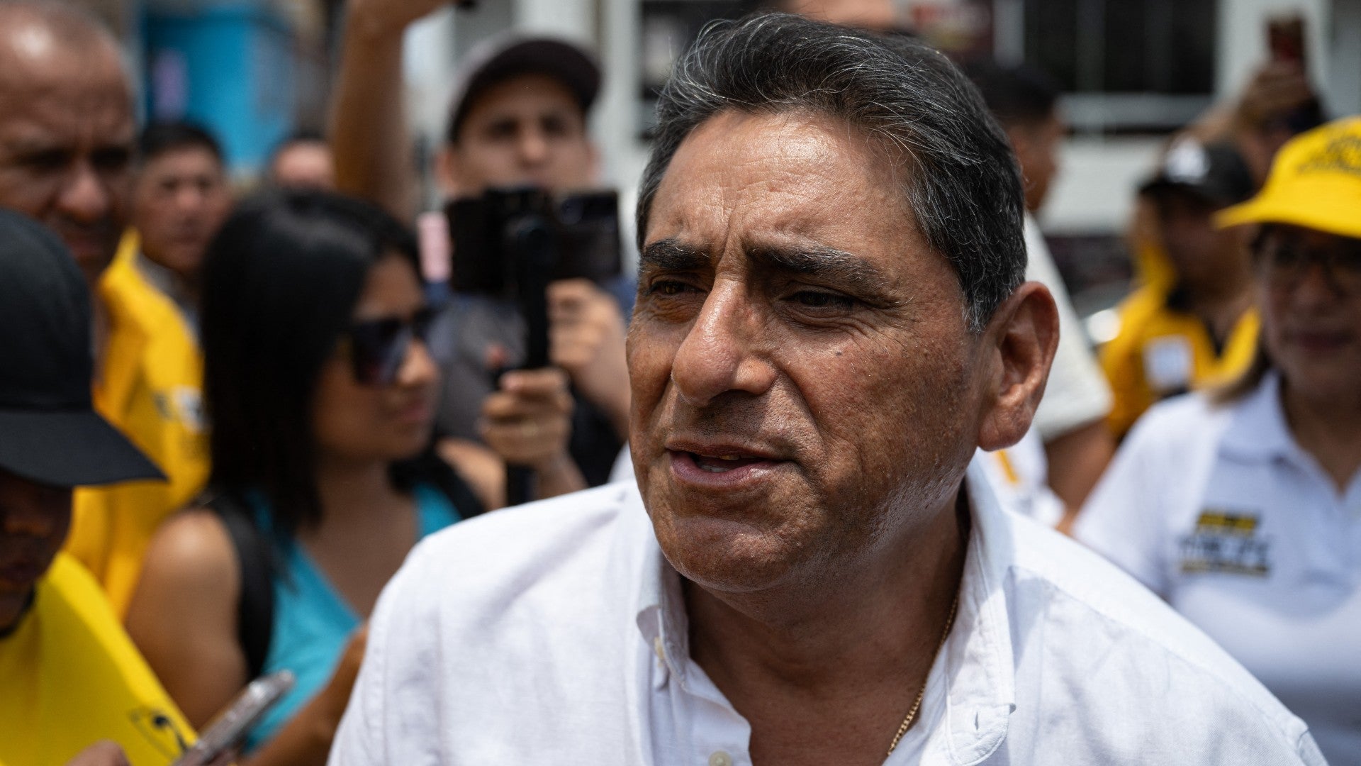 Comediante peruano y candidato a la Presidencia, Carlos Álvarez | Foto: AFP