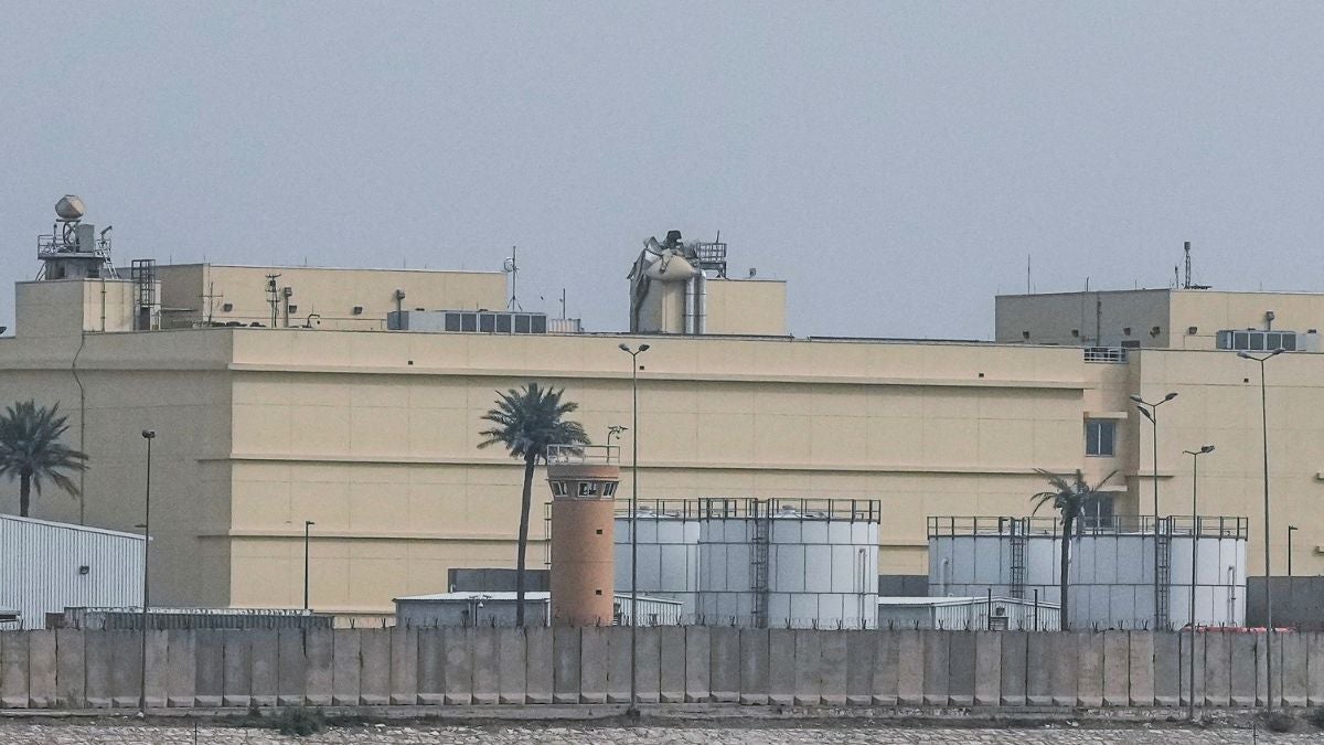 Embajada de EE. UU. en Bagdad (AFP)