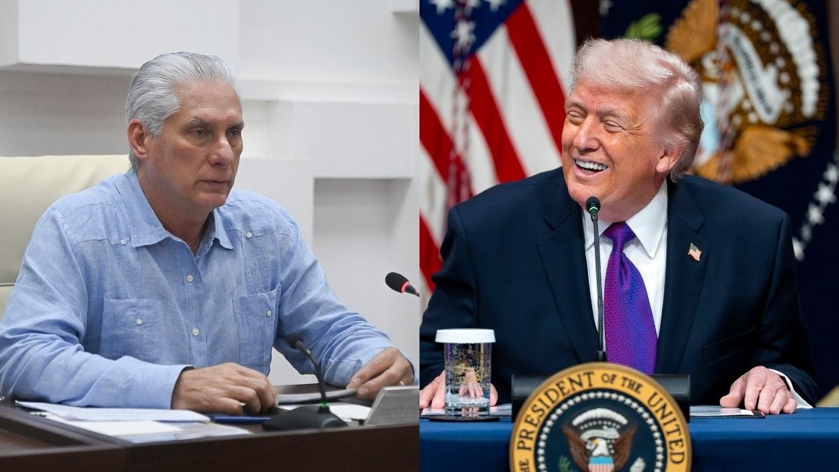 Miguel Díaz-Canel y Donald Trump (EFE)