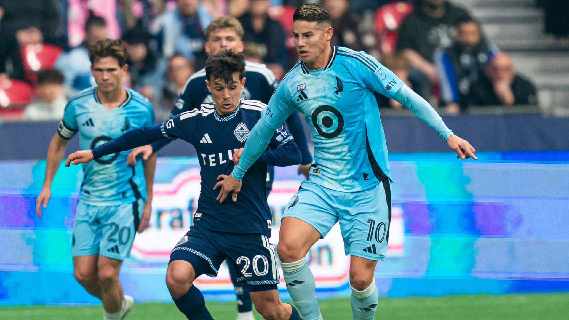 James Rodríguez en su debut con Minnesota - Foto: AFP