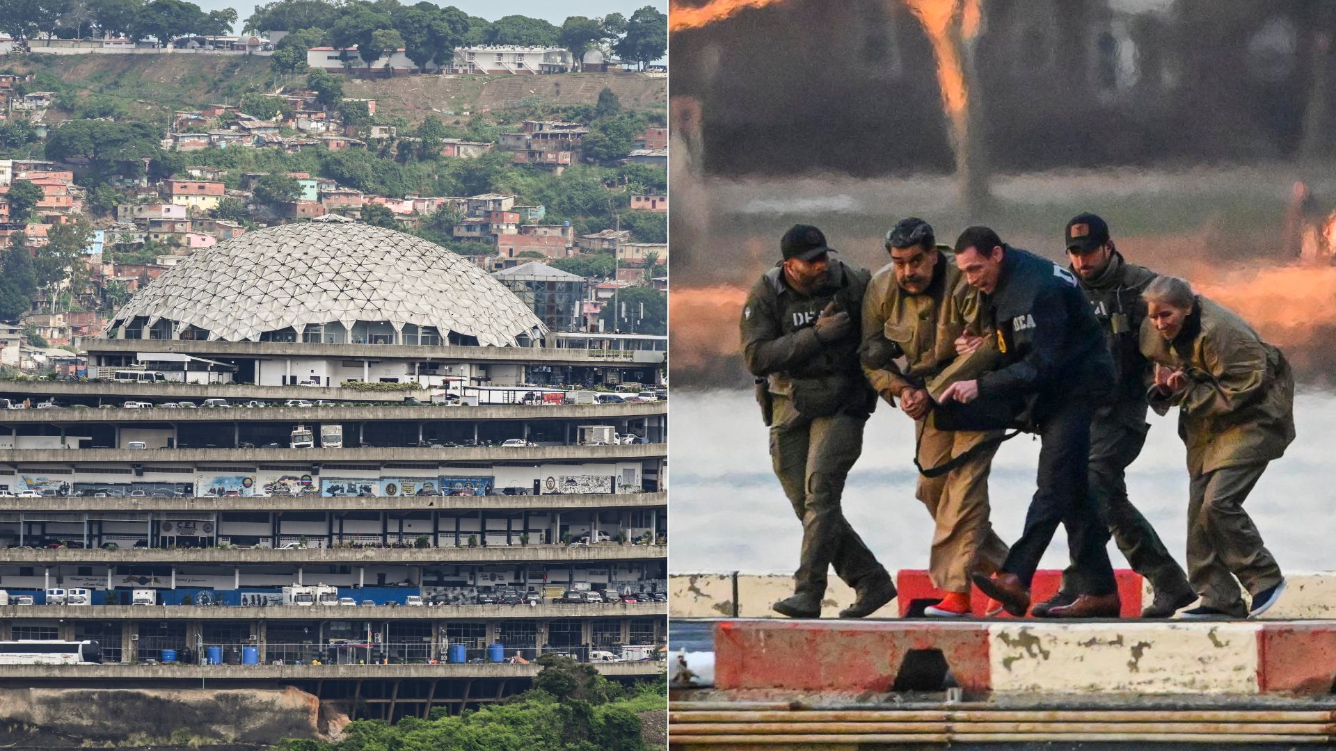 El Helicoide/ Nicolás Maduro capturado - Fotos AFP