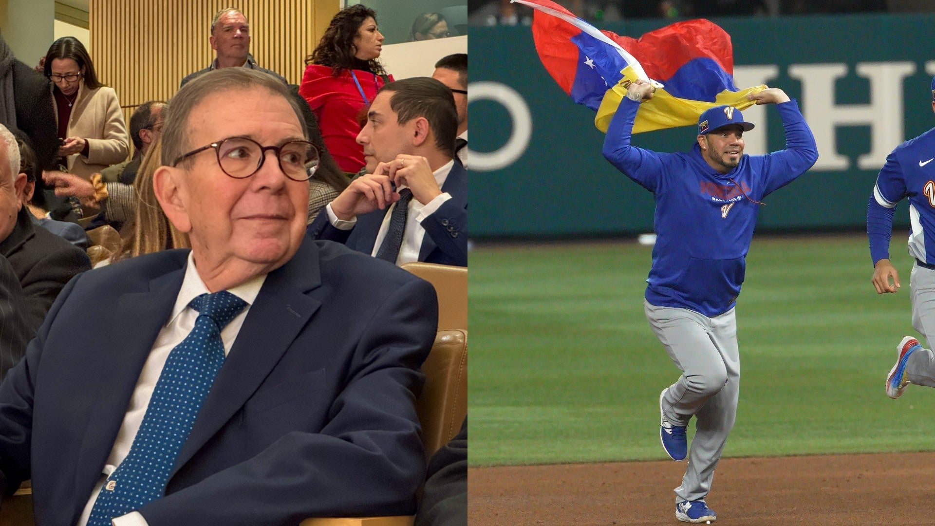 Edmundo González, presidente electo de Venezuela, y Venezuela en la final del Clásico Mundial de Béisbol - Fotos: EFE