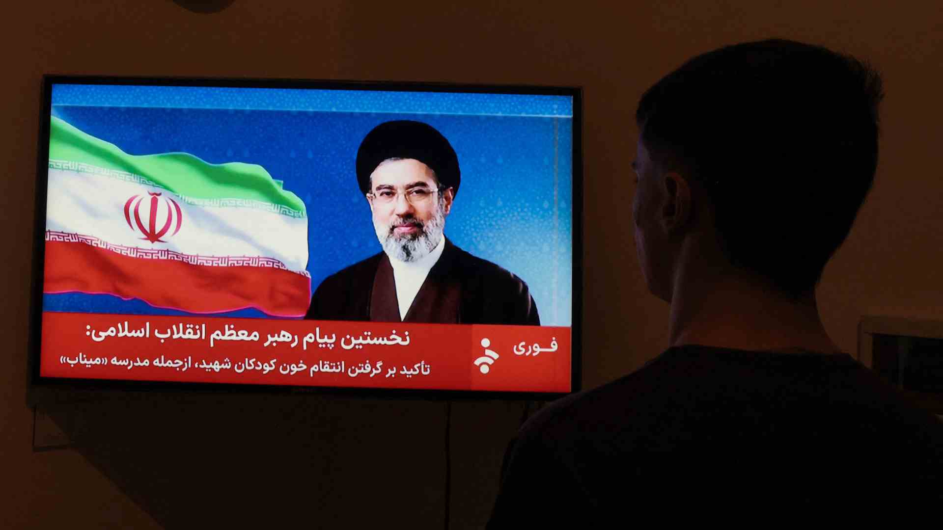 Mojtaba Jamenei en televisión - AFP