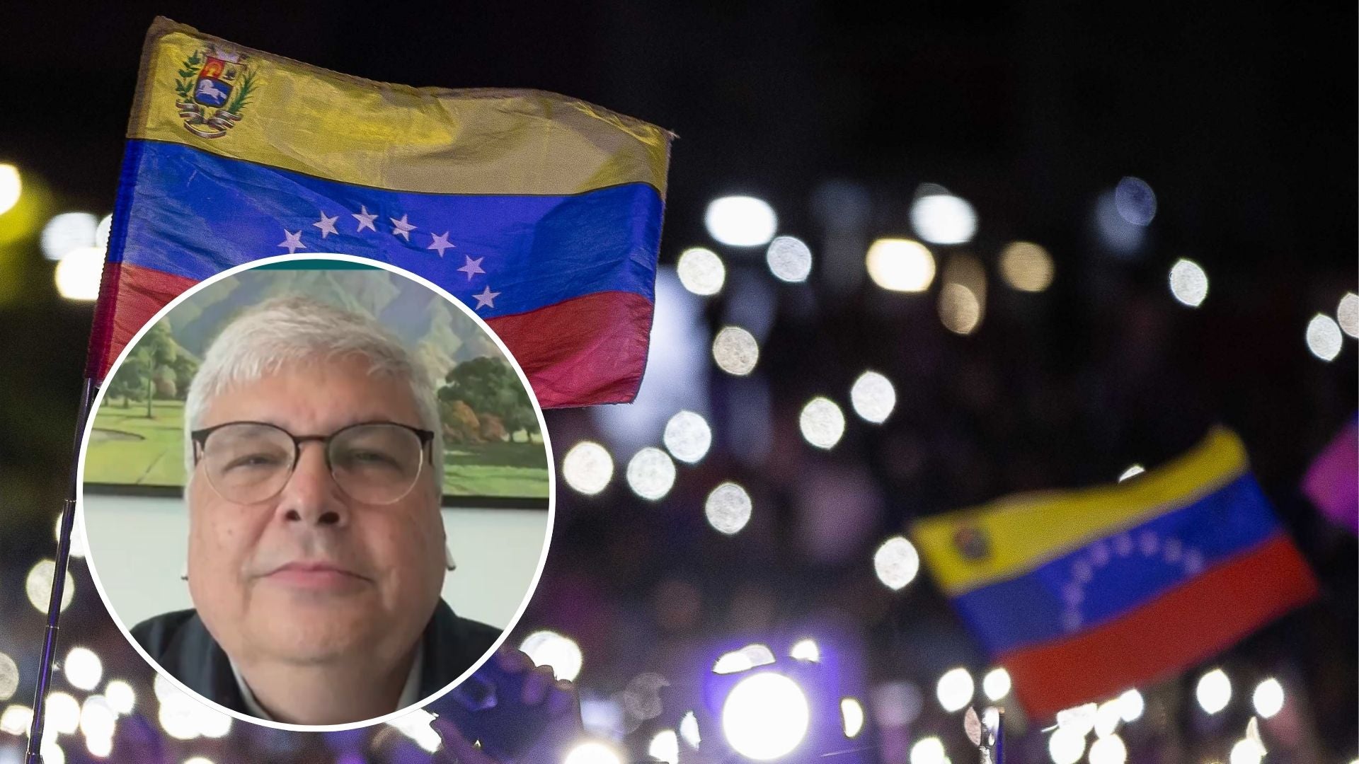 Banderas de Venezuela / Fernando Arreaza, periodista deportivo - Fotos: NTN24 / EFE