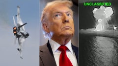 Avión militar/ Donald Trump/ Explosión en Irán - Fotos AFP
