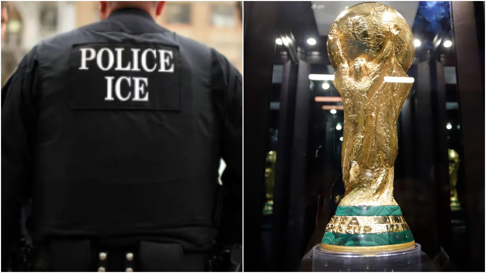 Agente de ICE / Copa del Mundo de la FIFA - Fotos: X / EFE