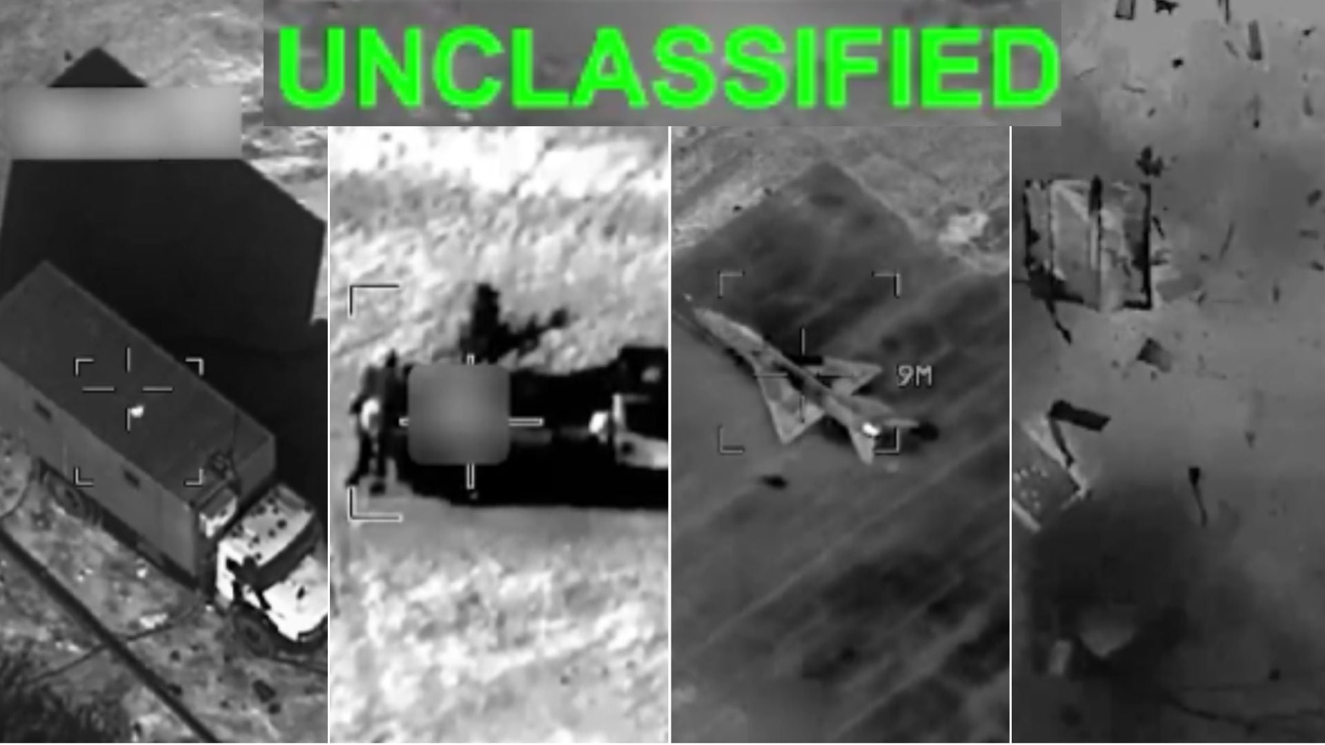 Foto captura de videos de ataques a unidades militares del régimen de Irán - X