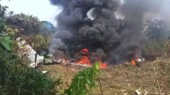 Avión de la Fuerza Aérea de Colombia se estrelló en Puerto Leguízamo - Foto captura: X