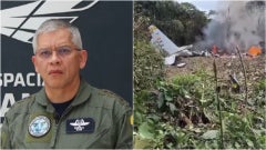 Carlos Fernando Silva, comandante de la Fuerza Aérea Colombiana / Accidente del avión Hércules C-130 en Putumayo - Fotos: X