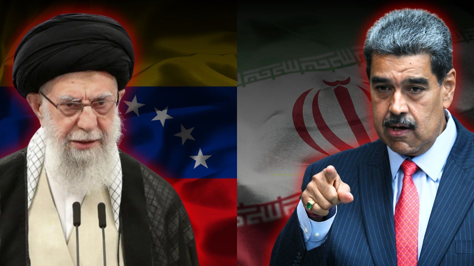 El ayatolá Alí Jamenei y Nicolás Maduro