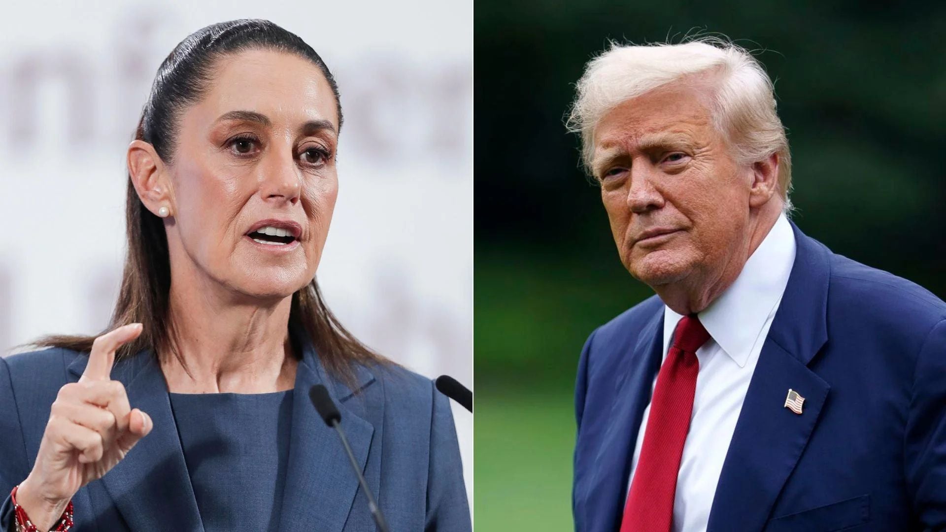 Claudia Sheinbaum- Donald Trump - Fotos: EFE