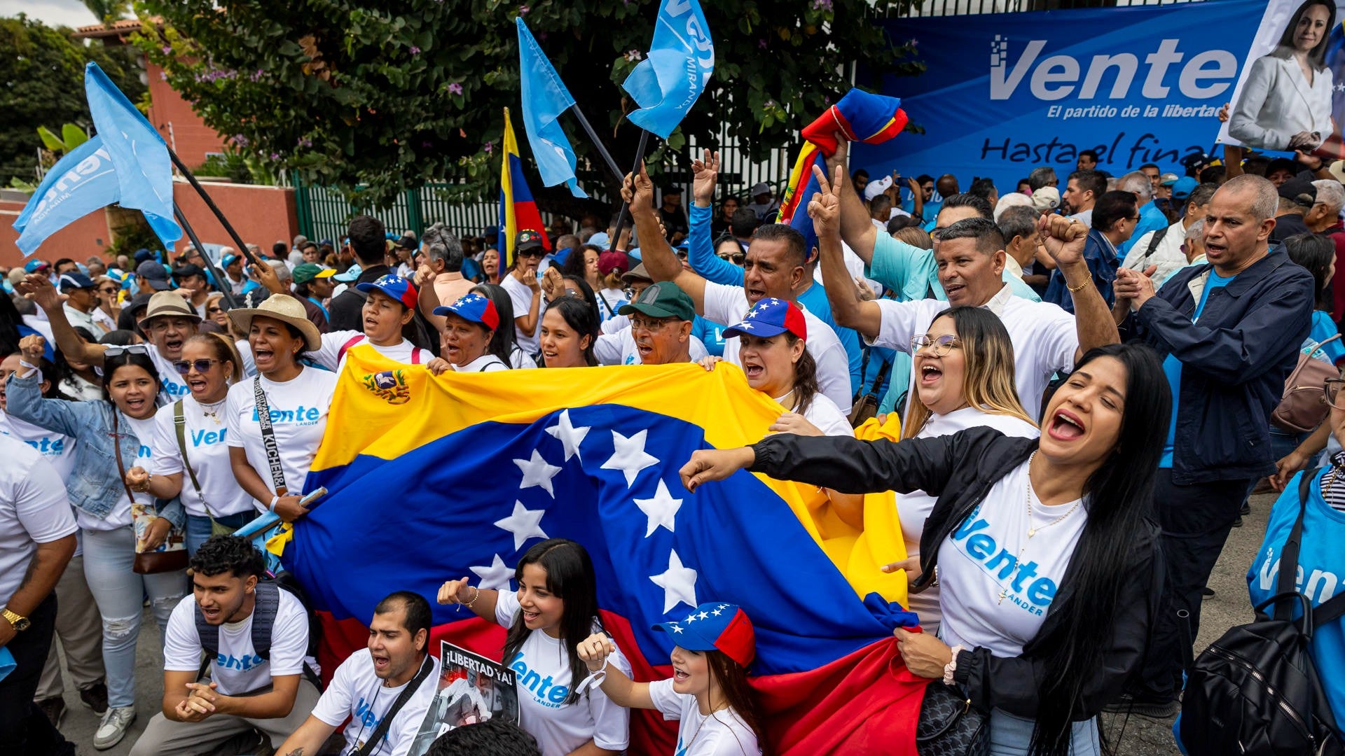 Reapertura de la sede de Vente Venezuela en Caracas - Foto: EFE