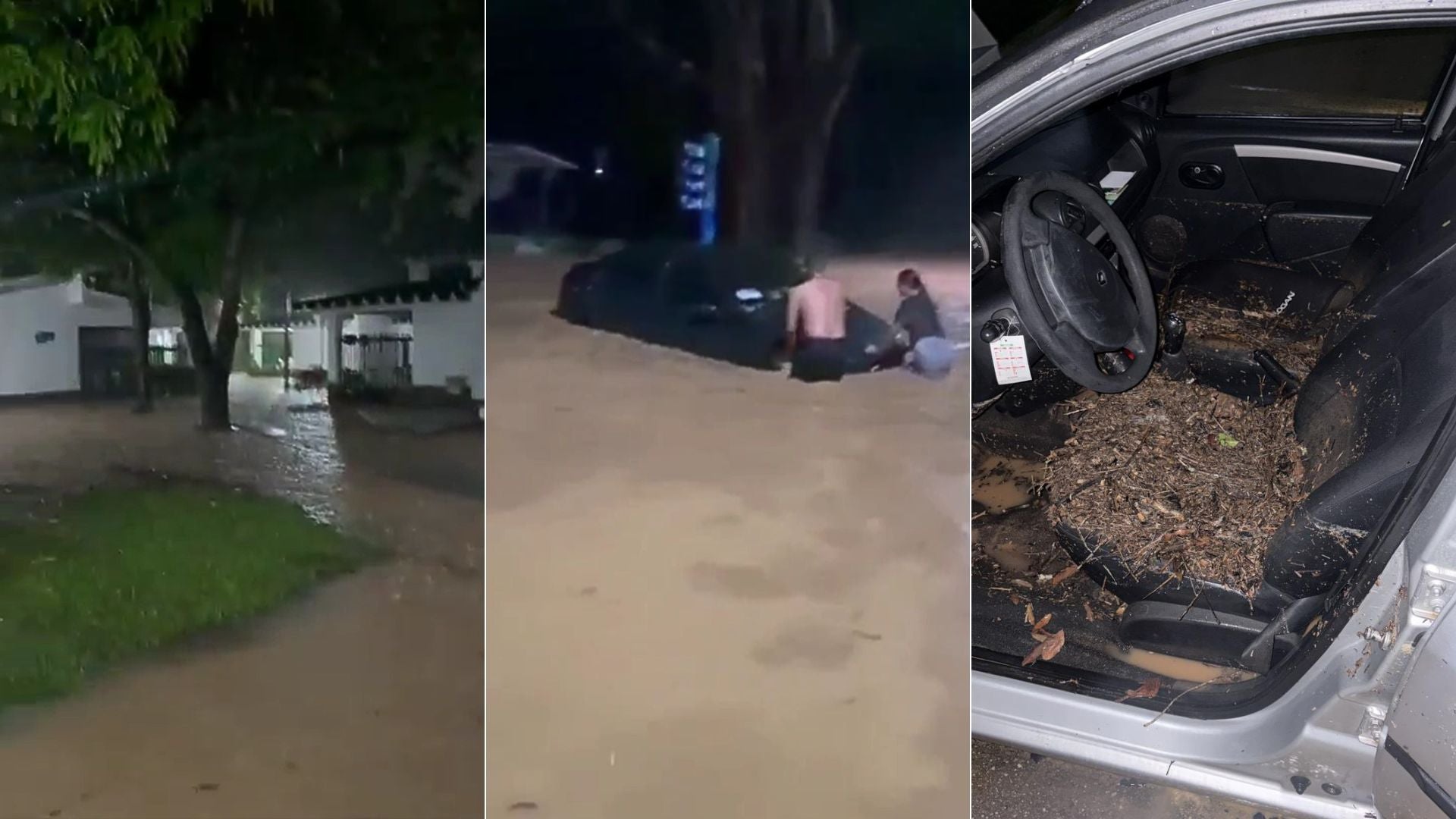 Inundación en centro vacacional de Melgar - Fotos: Redes sociales