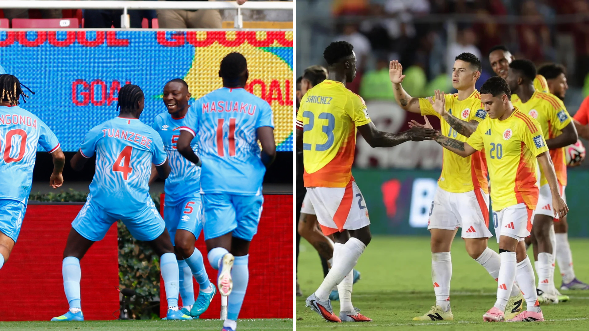 RD del Congo y Colombia | Foto: EFE