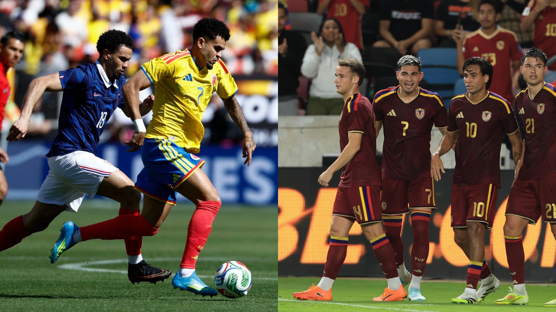 Jugadores de Francia, Colombia y Venezuela. (EFE)