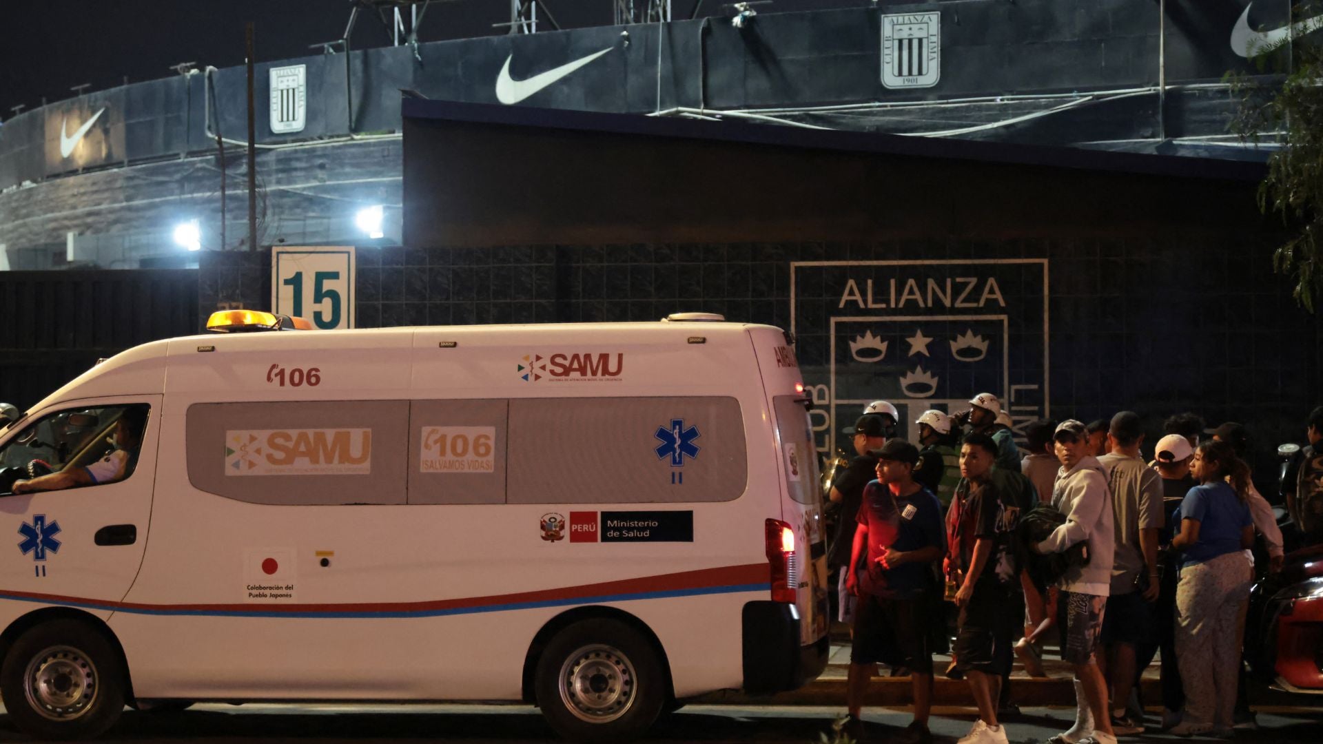 Entrada del Estadio Alejandro Villanueva tras accidente | Foto AFP