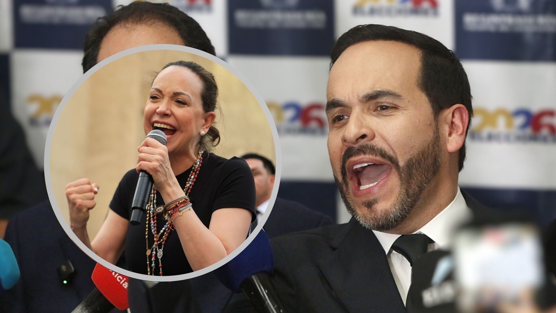 María Corina Machado y Abelardo de la Espriella | Foto EFE