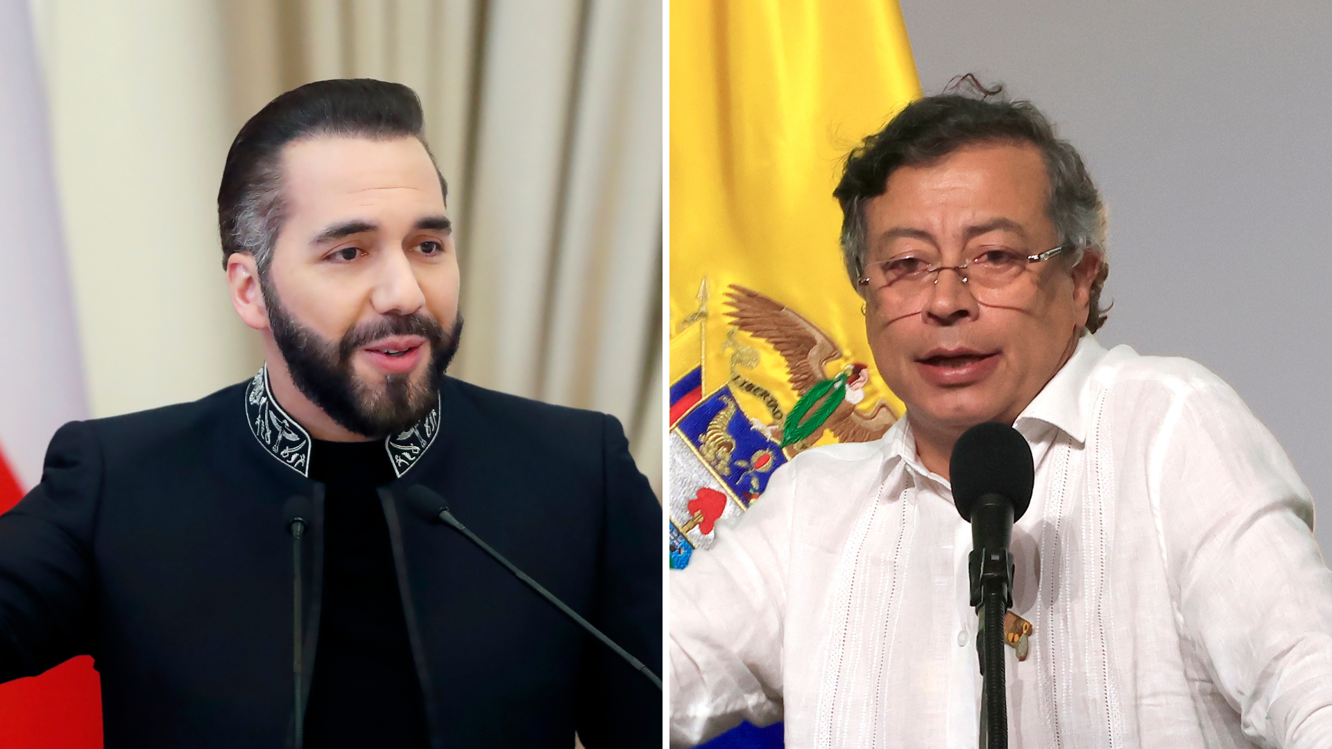 Nayib Bukele y Gustavo Petro | Foto: EFE
