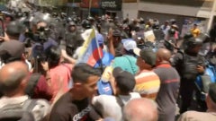 Altercados en marchas en Caracas, Venezuela