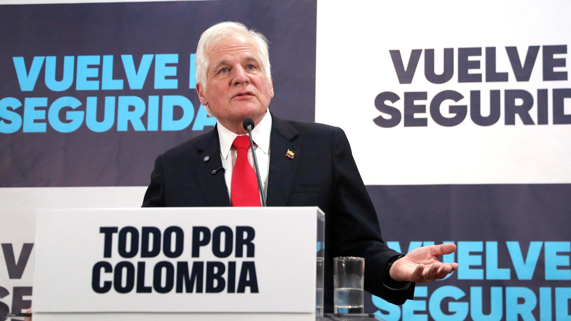 Miguel Uribe Londoño, candidato a la presidencia y padre de Miguel Uribe Turbay - Foto: EFE