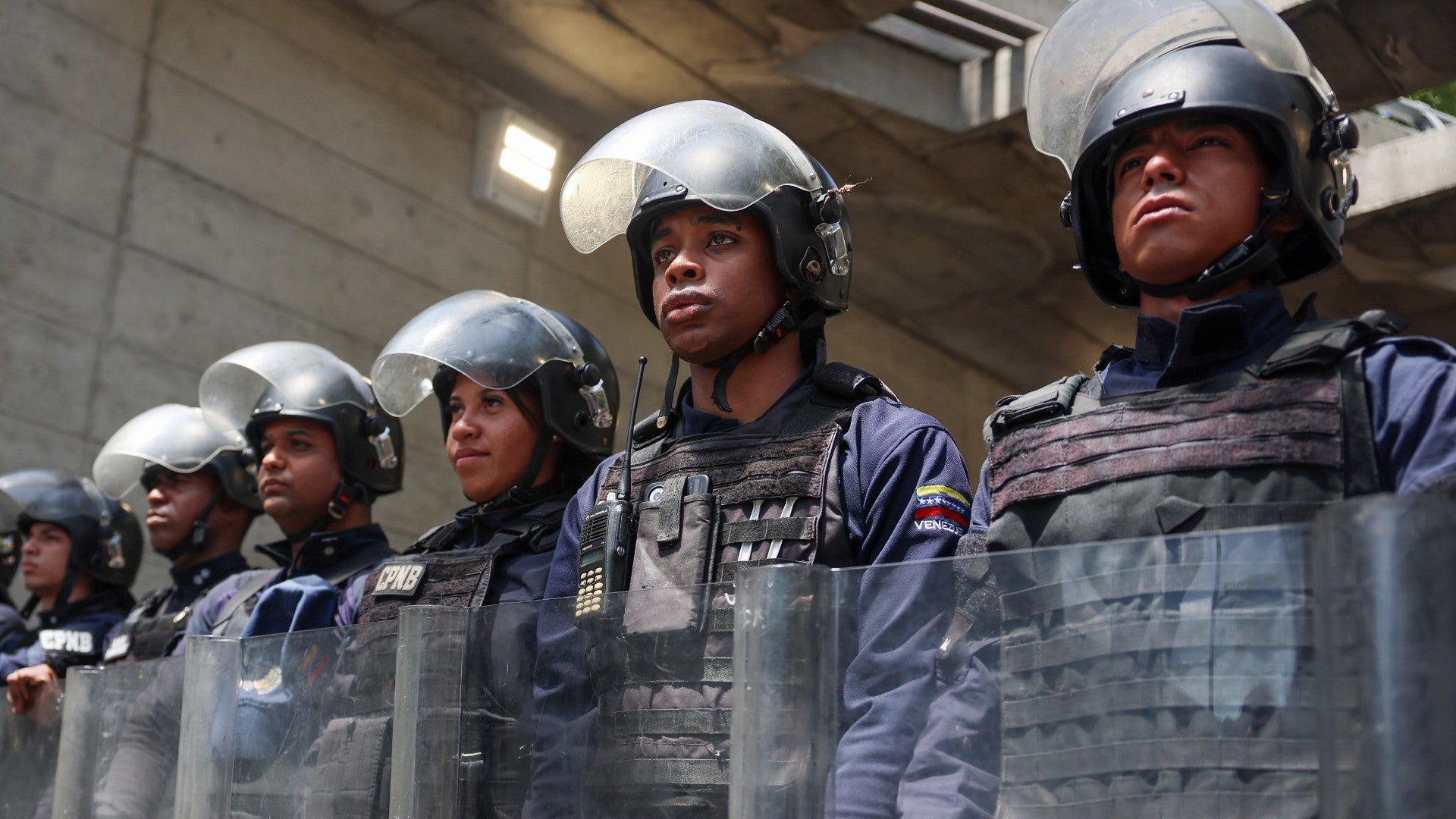 Agentes de la Policía del régimen venezolano - Foto de referencia: EFE