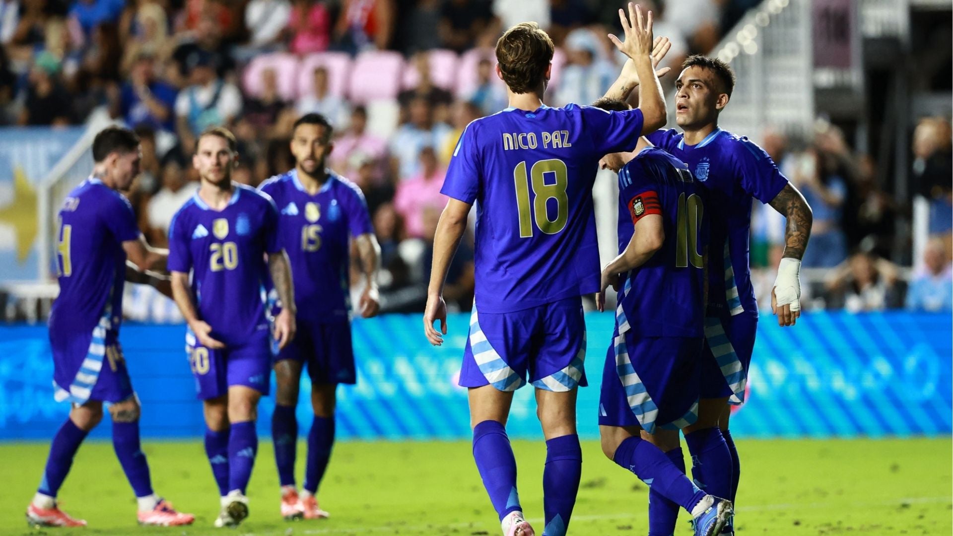 Jugadores de la selección de Argentina - Foto: AFP.