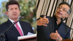 Diego Molano/ Gustavo Petro - Fotos AFP