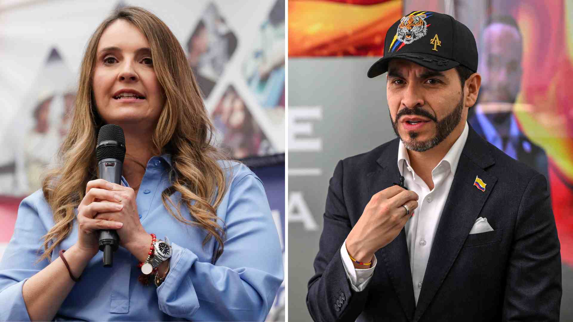 Paloma Valencia y Abelardo de la Espriella - EFE/AFP