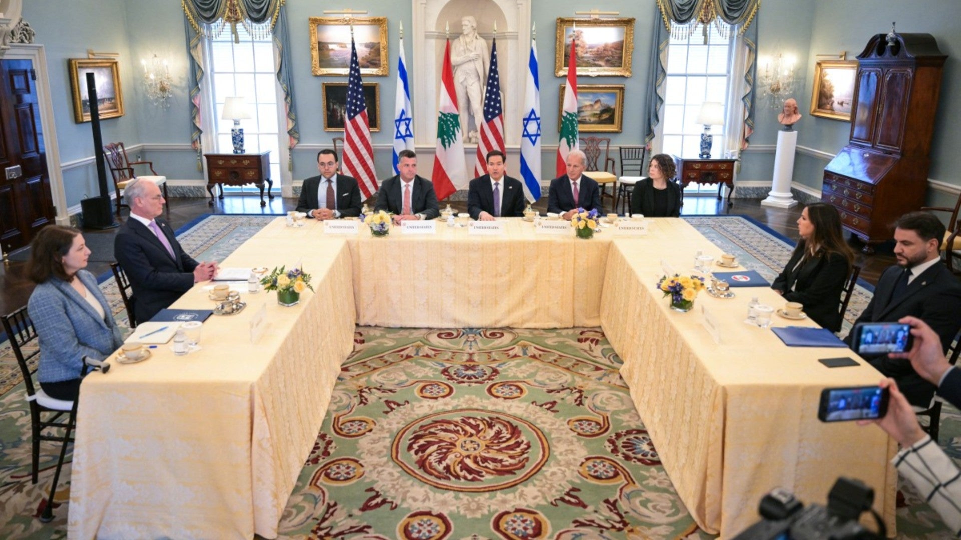 Marco Rubio lidera negociaciones entre Israel y el Líbano - Foto: AFP