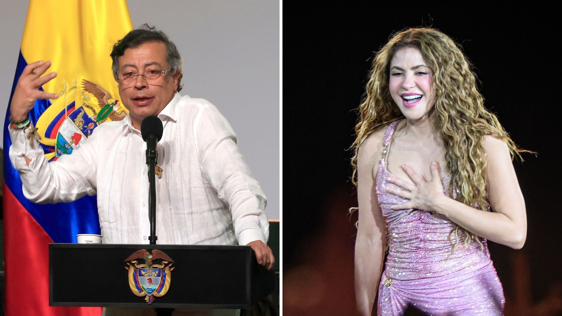 Gustavo Petro y Shakira | Fotos EFE